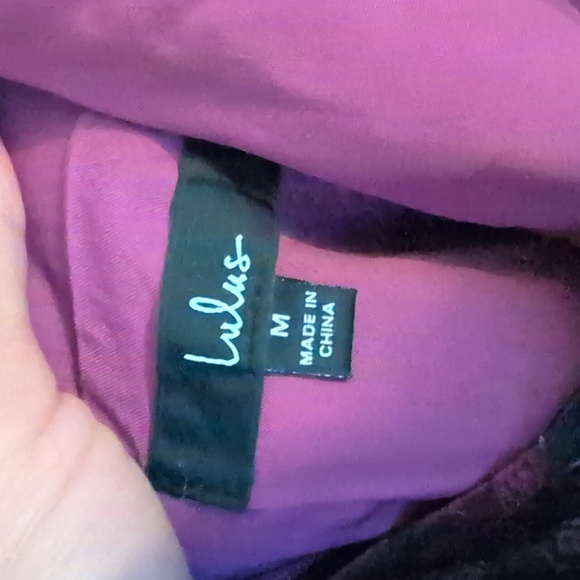 Lulu's Got the Glow Black Floral Jacquard Bustier Mini Dress Size Medium Wedding - Picture 2 of 11